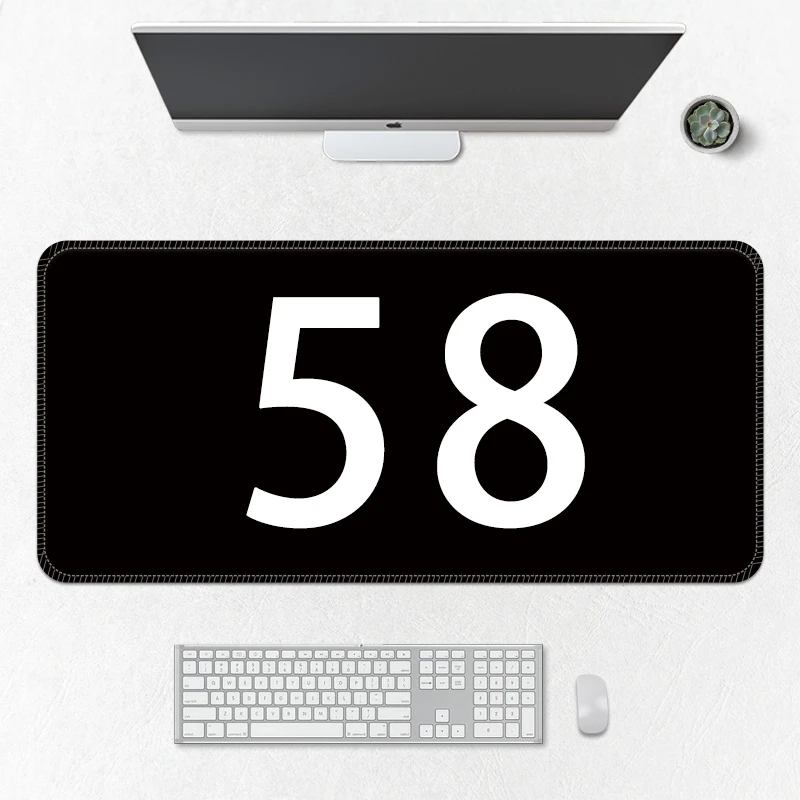 【58号】动漫游戏鼠标垫超大号办公电脑桌垫锁边加厚防滑亚布专属