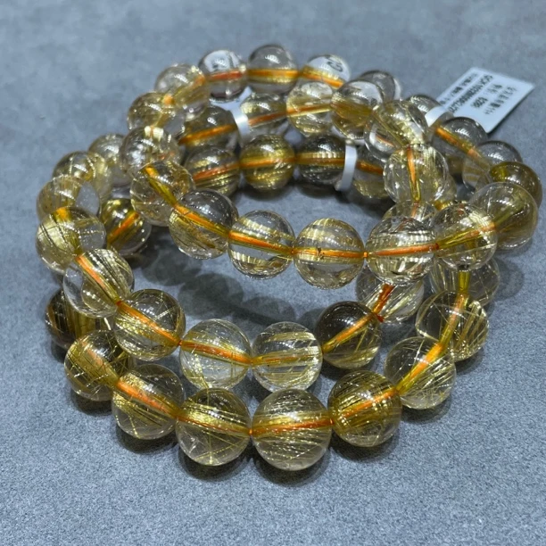 【书记甄选】天然金发晶单圈手链 多样性发一件 约11mm GCK1032