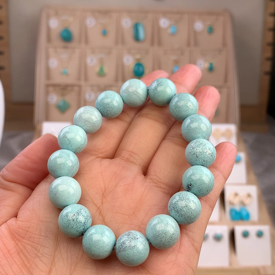 绿松石未镶嵌手链12