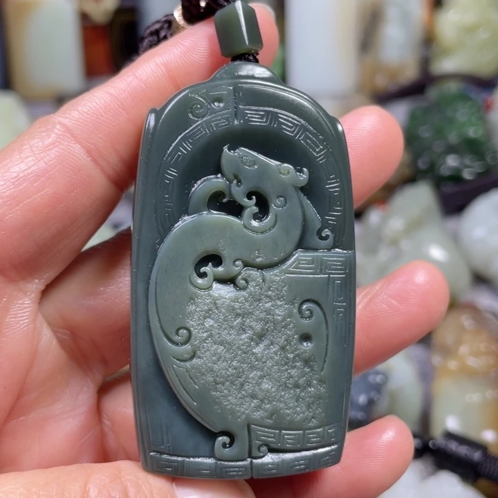 和田玉未镶嵌挂件