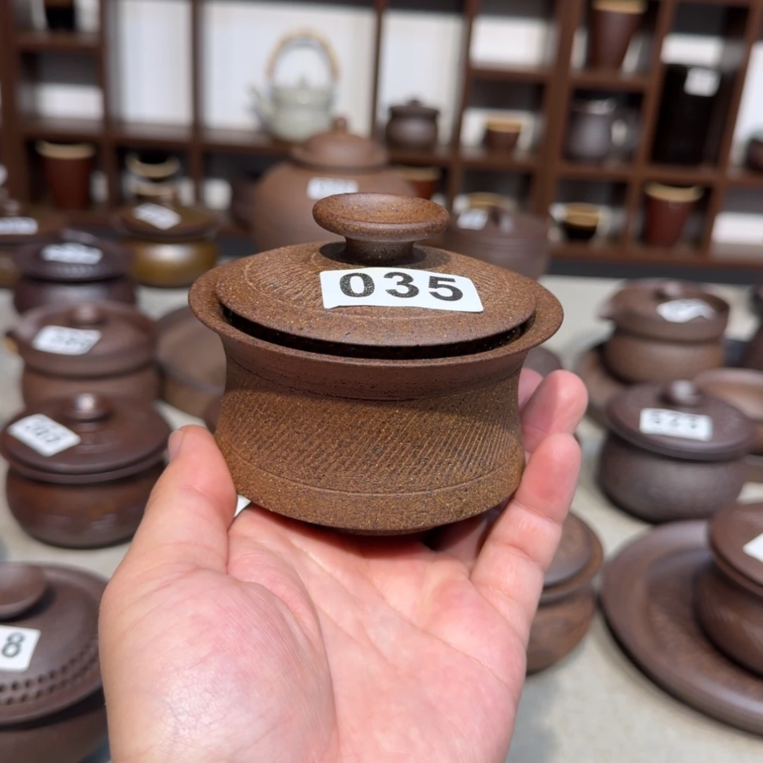 粗瓷茶具素色盖碗