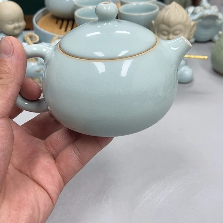 瓷Y*天青色赵琳老师西施壶