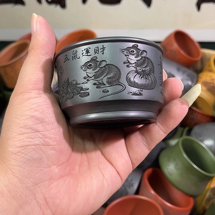 茶杯紫砂全手工紫砂主人杯