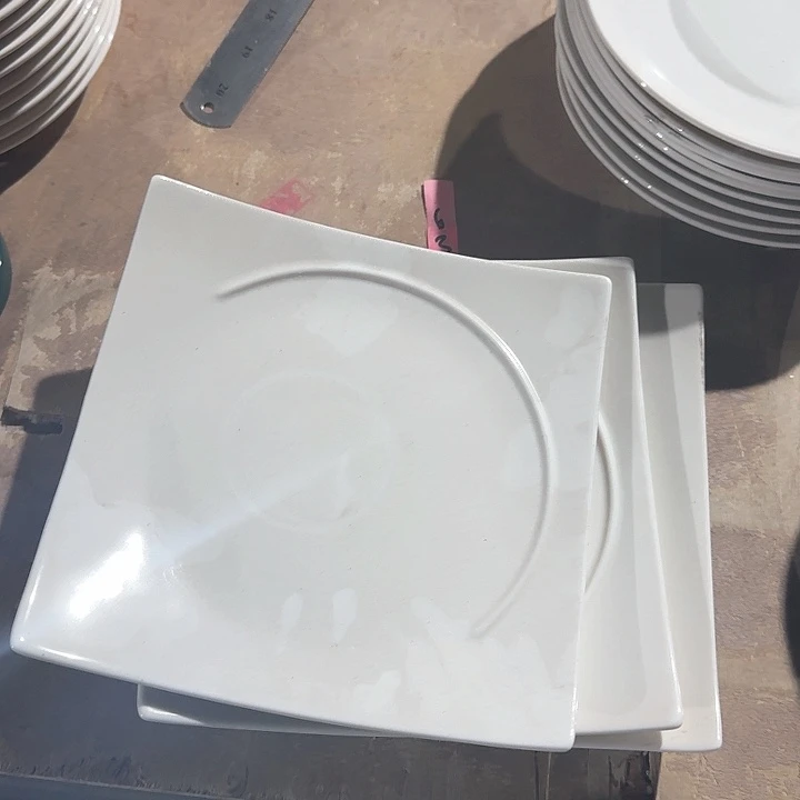 瓷8 英寸  翘脚盘 3 个