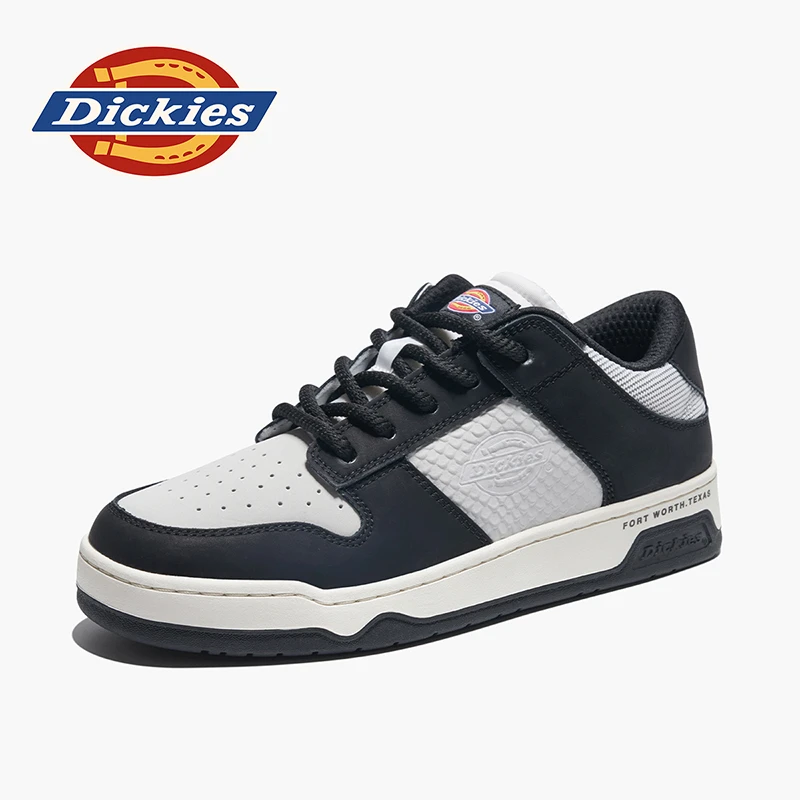 Dickies黑白熊猫板鞋男2025夏季新款低帮潮鞋男士时尚百搭运动鞋