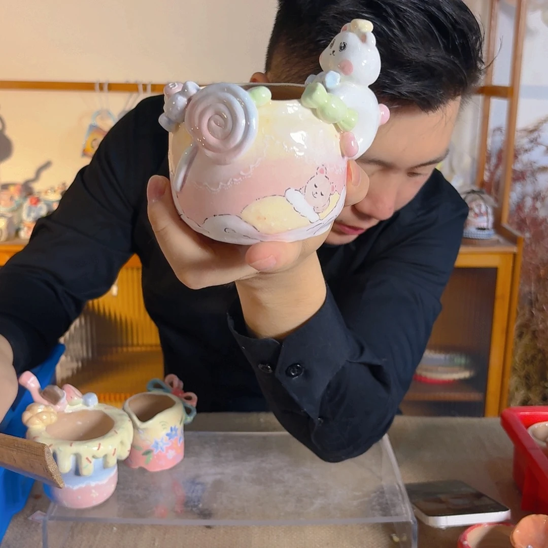 老梧家的手工多肉花盆