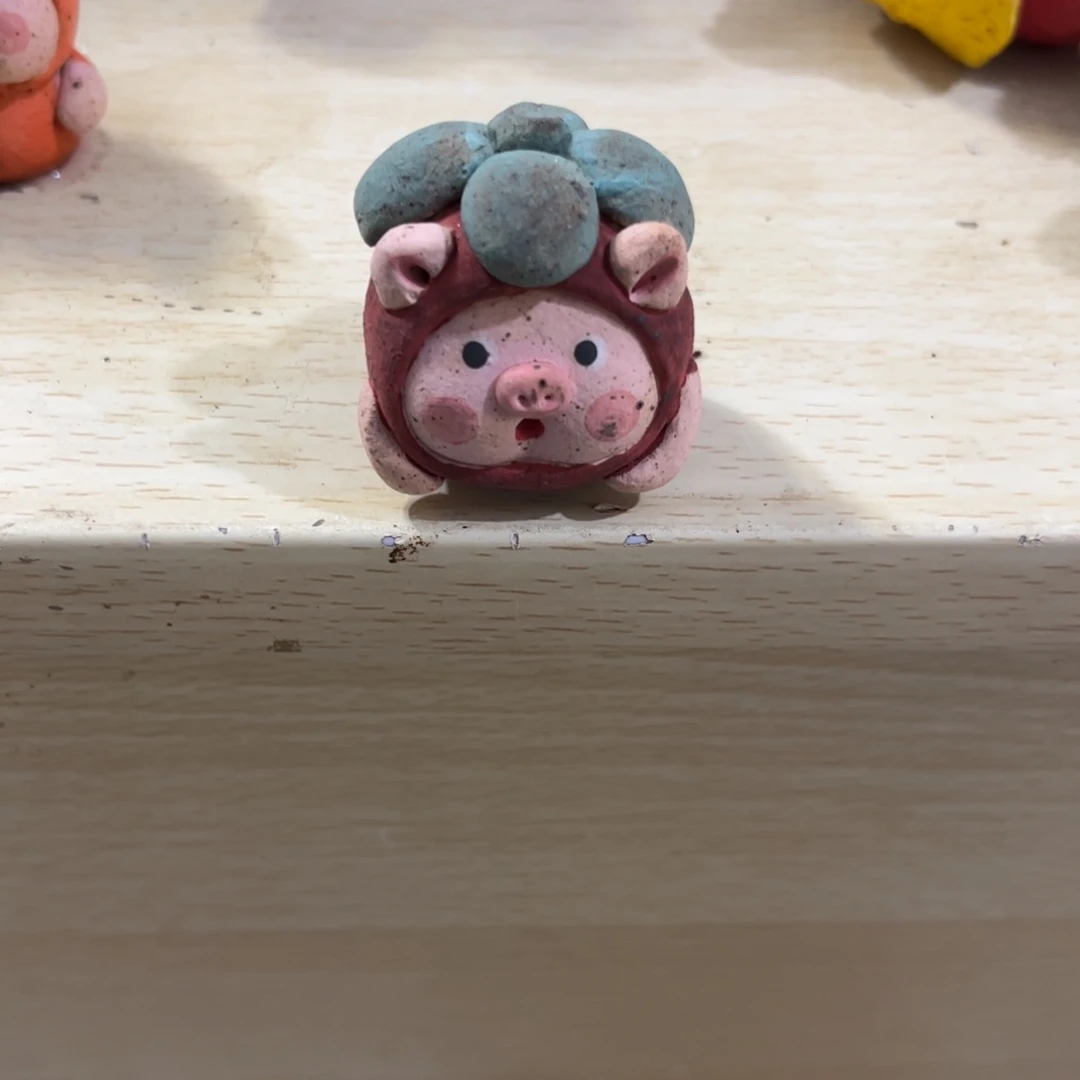 泥塑古镇炻陶花盆