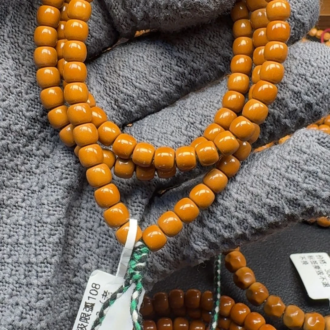 顧***️橄榄核手串/手链6.2老挝核尖108全无白