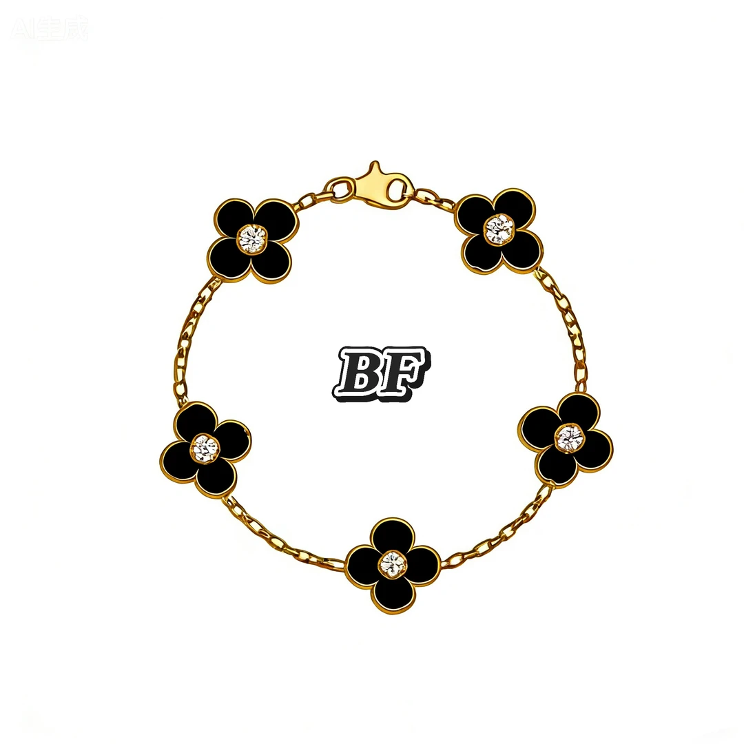 合金手链 四叶草手链【V金3.0高克重】轻奢时尚百搭