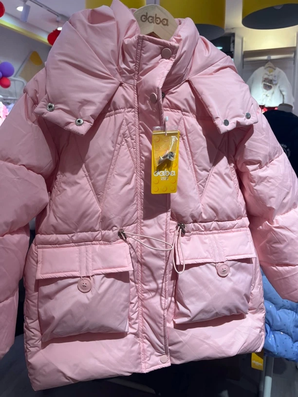 马厂达巴专卖店女休闲风棉服棉袄韩版加厚连帽短款女童休闲秋冬