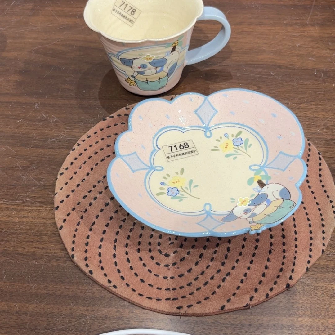 瓷片鹿****猫手工制作工艺制作7178 7168