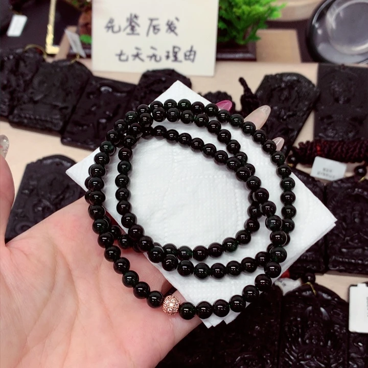 未镶嵌挂件翡翠天然a货钢琴黑挂件