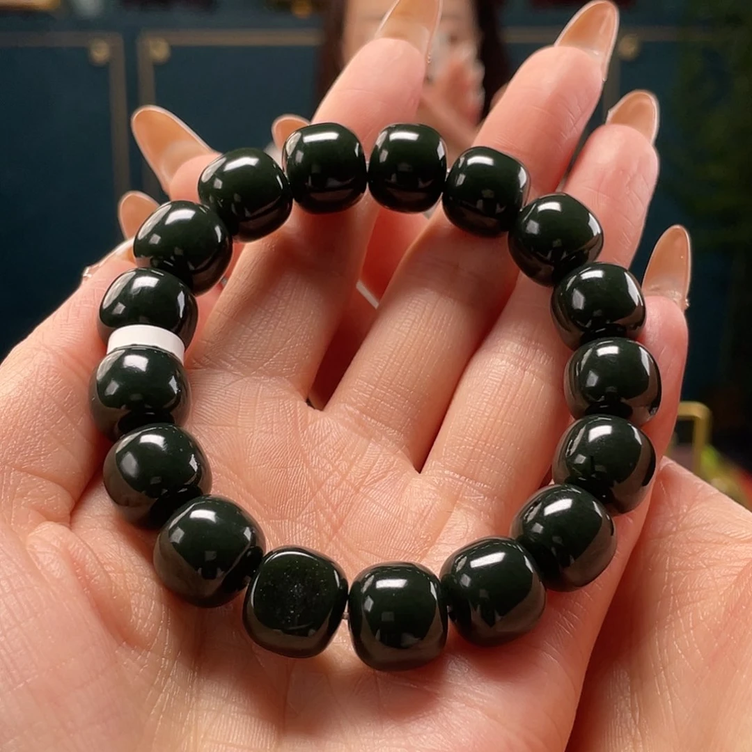 手串未镶嵌和田玉沙枣青卡12.13老型