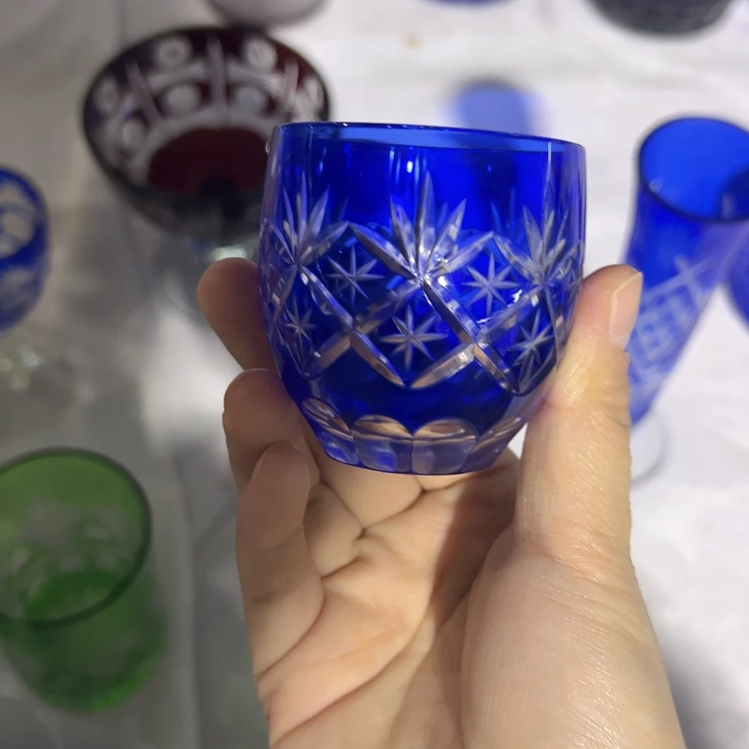 水晶玻璃平底款微瑕一个