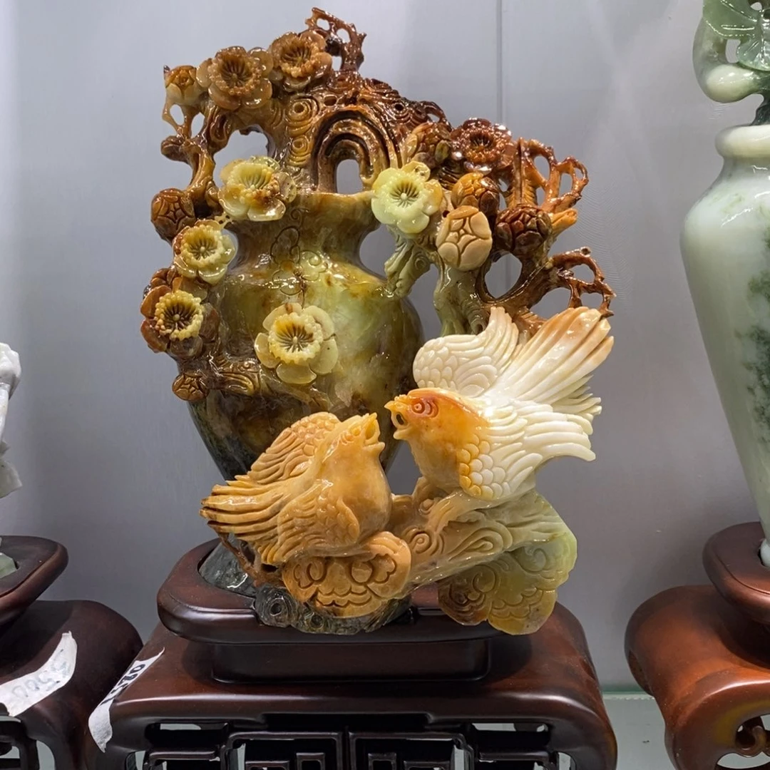 【闪购商品】玉清**月家居摆件手工雕刻