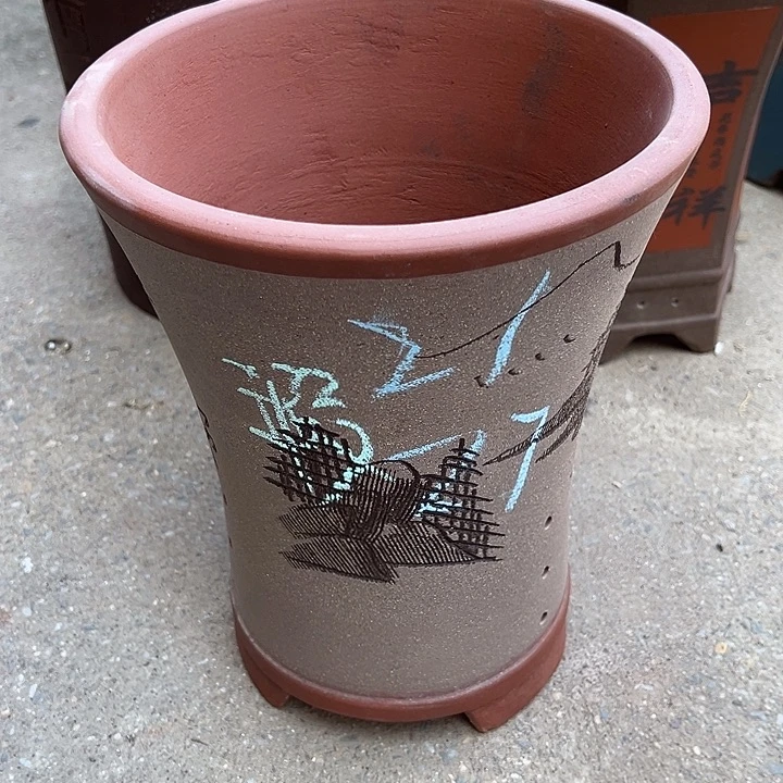 紫砂花盆透气花盆