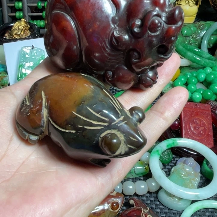 扮***虎滴血莲花菩提吊坠