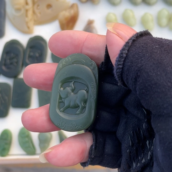 和田玉未镶嵌套链