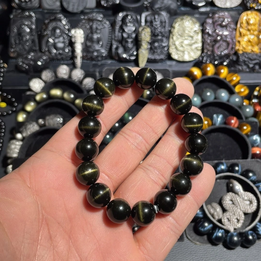 黑曜岩手链未镶嵌保*