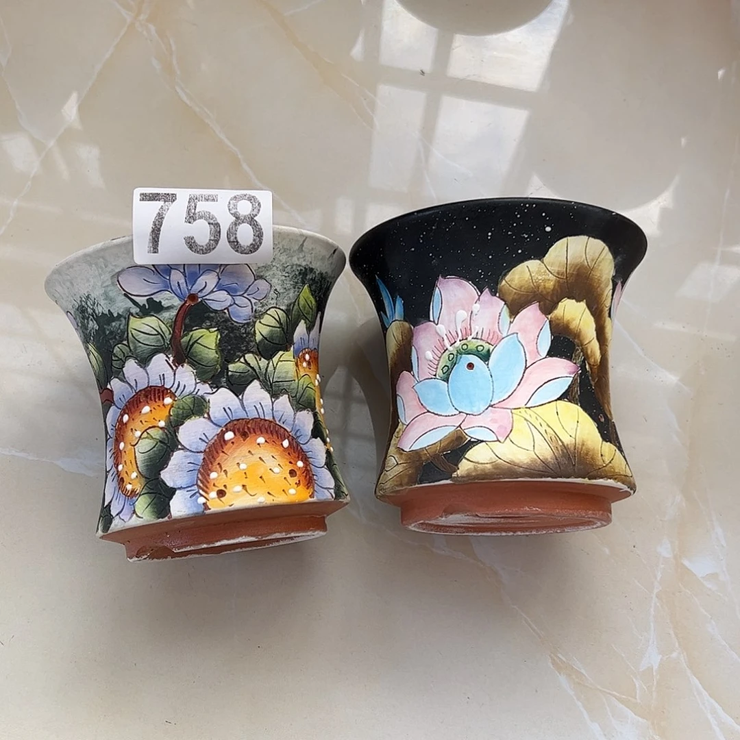 景德镇炫彩手绘口12.5高11.5