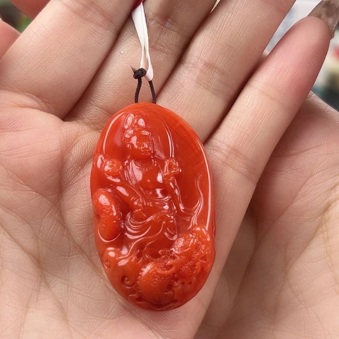 南红玛瑙未镶嵌吊坠