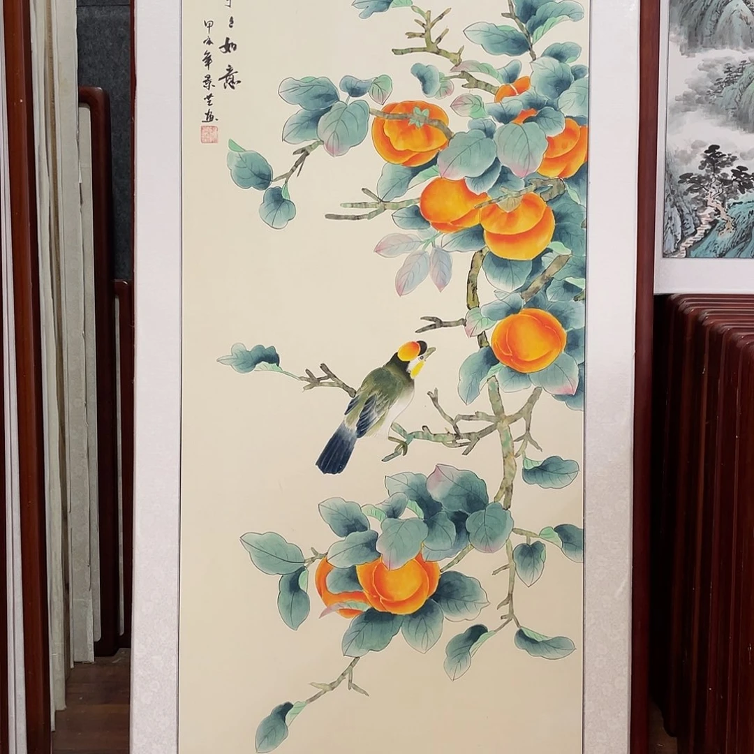 国画带框尺寸63*123厘米