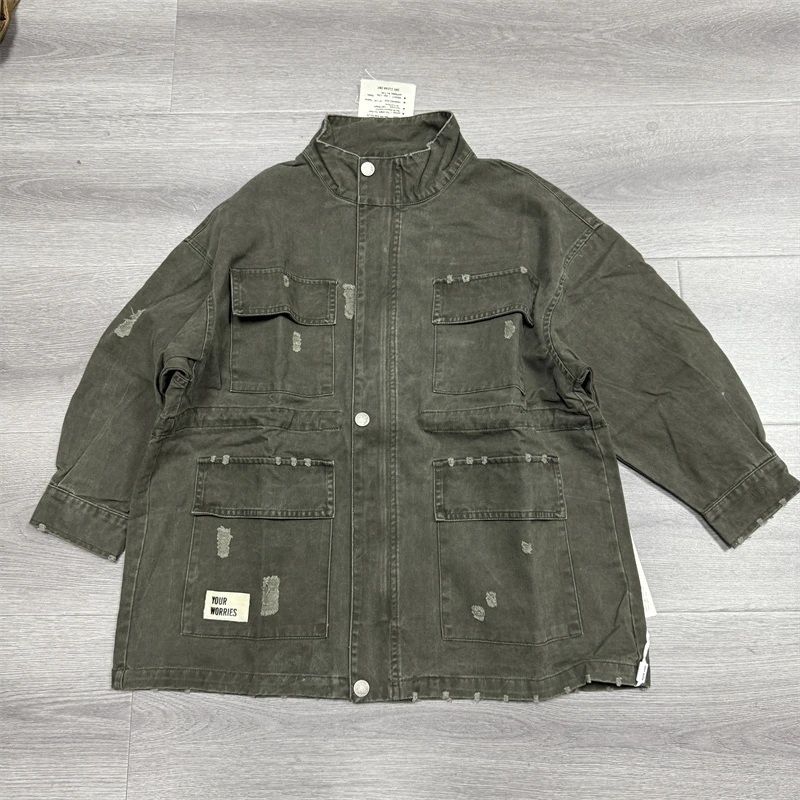 223儿童时尚休闲复古做旧风衣外套-151