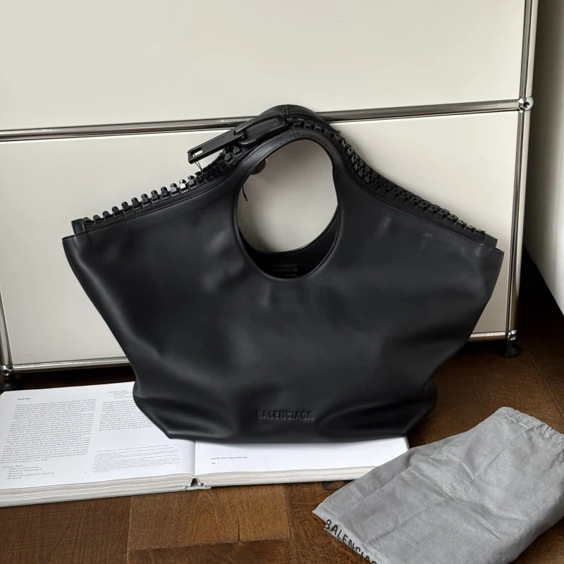 95新 Balenciaga/巴黎世家 so black牛皮Mary Kate手提包 50167