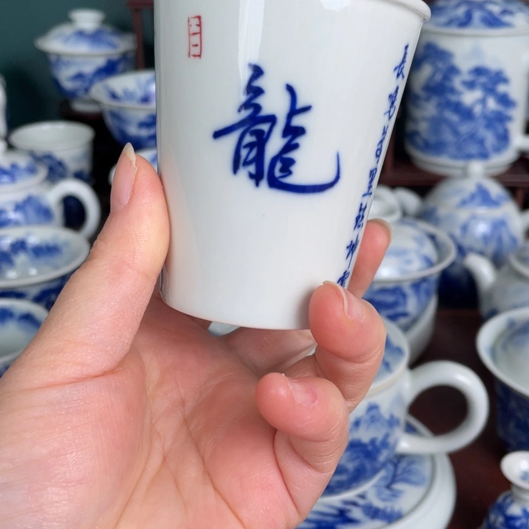 陶手工手绘青花，青花