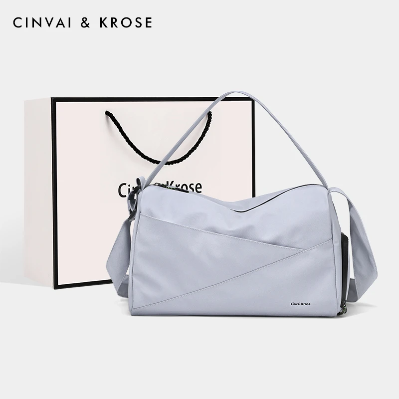 【CinvaiKrose正品】帆布包女式2025新款大容量外出旅行包斜挎大包