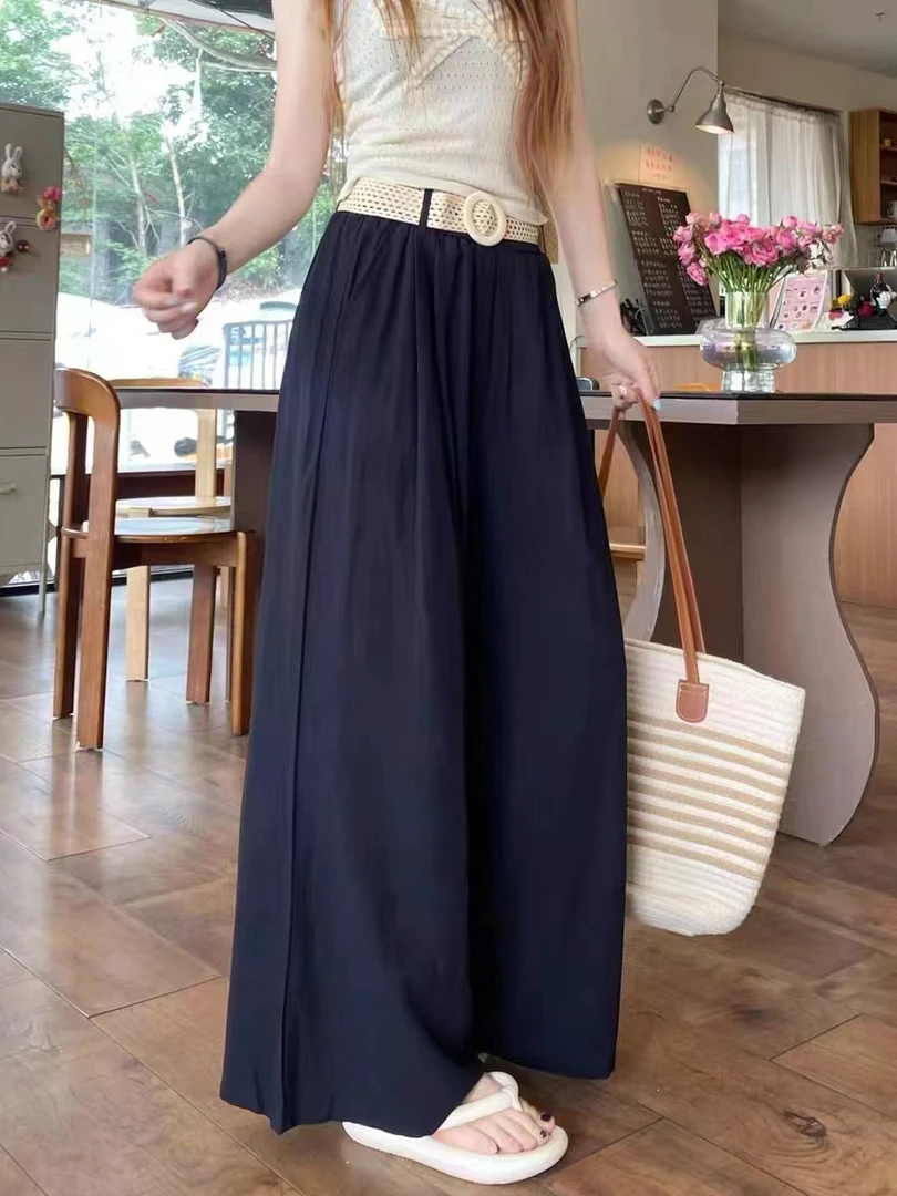 D110新潮麻麻大裤腿裙裤611没腰带