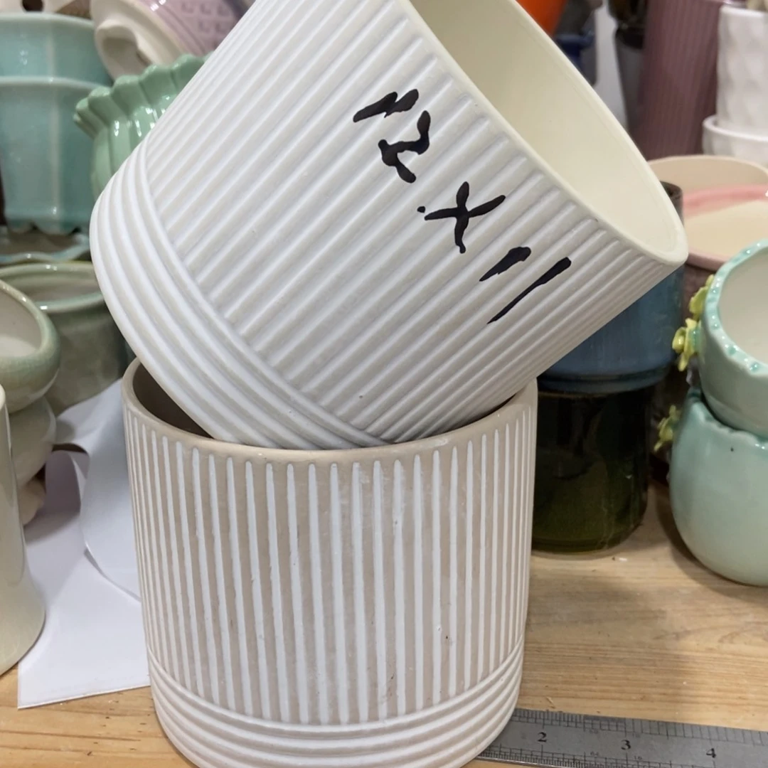 红陶微瑕高温陶瓷花盆