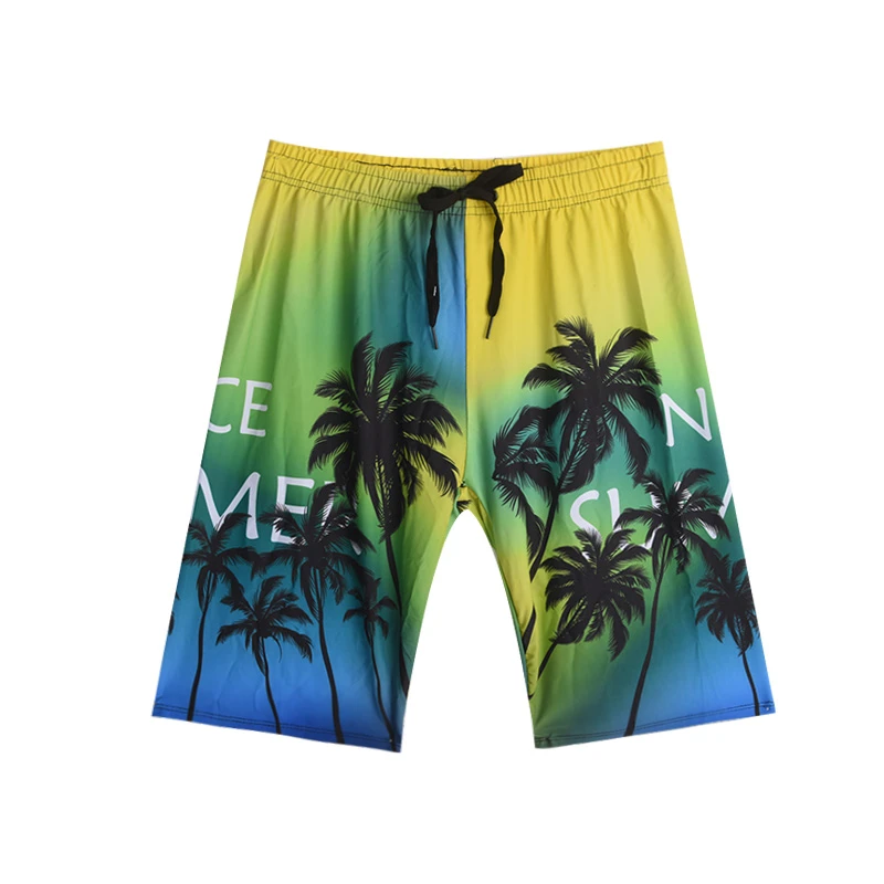 阪织屋【2条随机发】男士平角泳裤温泉沙滩裤防走光双层泳裤