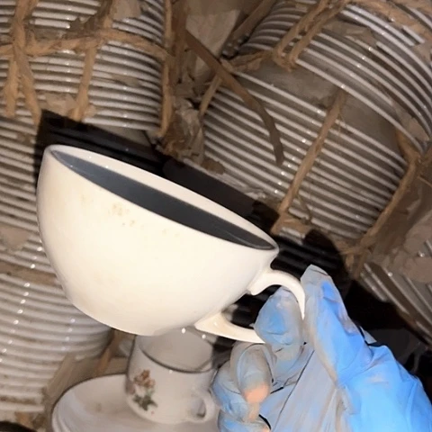 瓷片国营厂库存微瑕11.5厘米