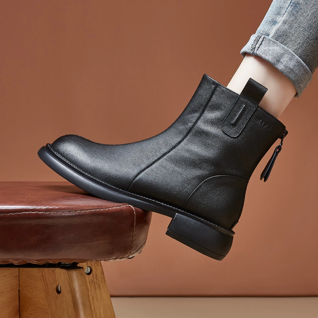 | 惊喜-448 | 3.5公分 头层牛皮冬季保暖女棉靴子女靴