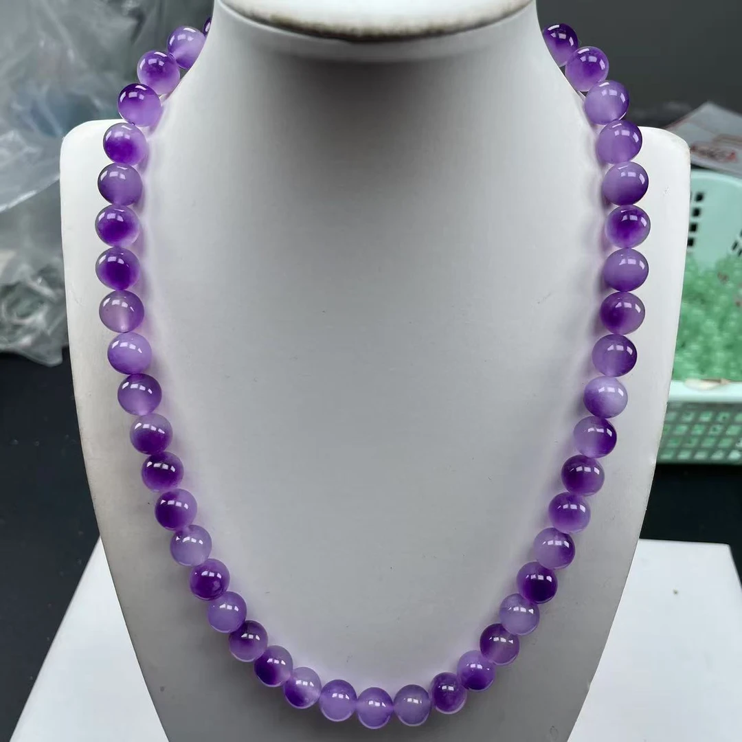 A718紫飘花10mm项链时尚百搭女款多样发货其一