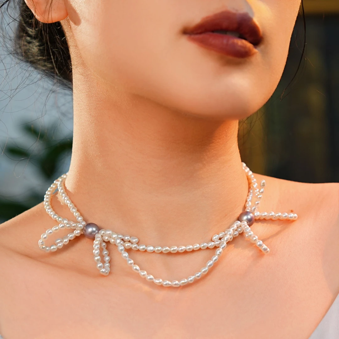 合金项链 甜美法式女时尚choker百搭坠链设计感饰品小众仙女