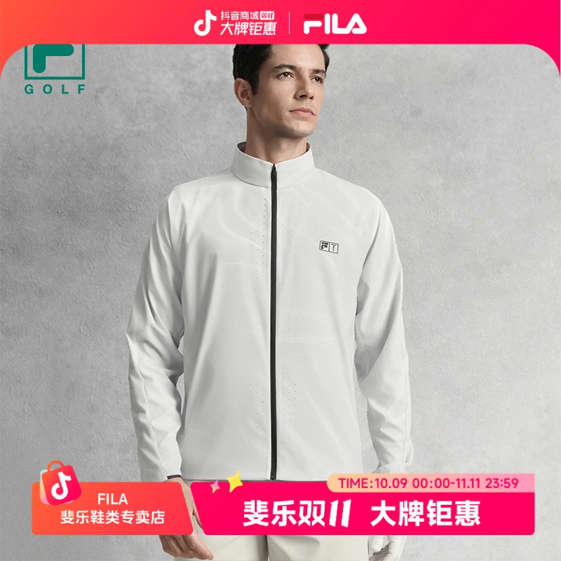 FILA斐乐正品男款网球系列速干男士针织运动外套男子A11M535709F
