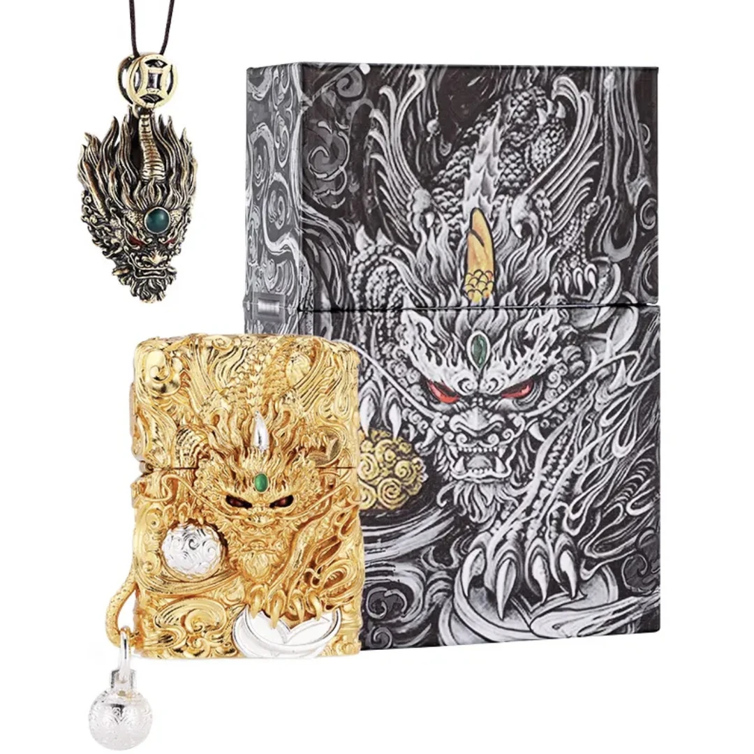 zippo打火机灵动貔貅立体瑞兽男士礼品国潮高端防风原装