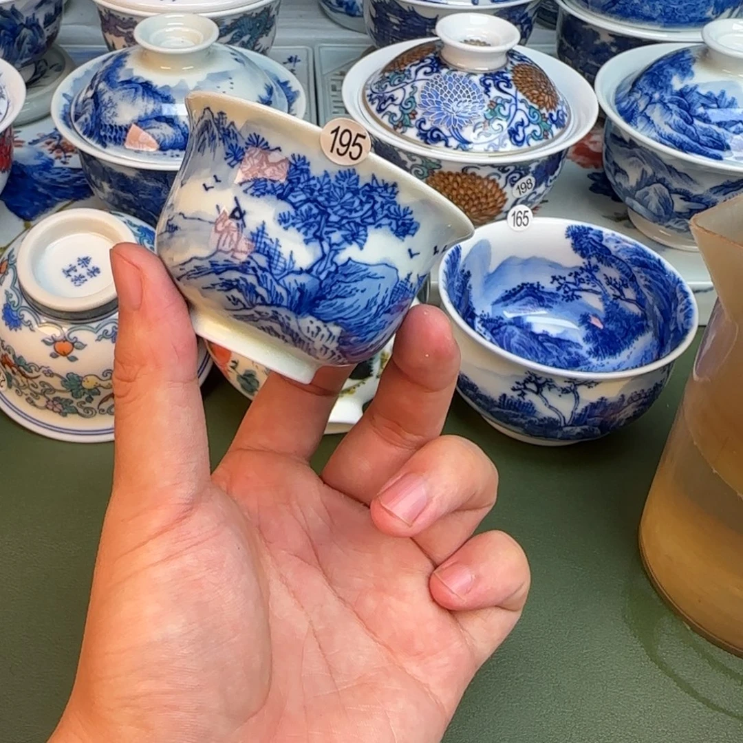 彦祖纯手工手绘茶具195