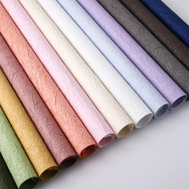 高级感石纹肌理包装纸手工皱纹纸花艺包花纸花艺包花纸花店用品