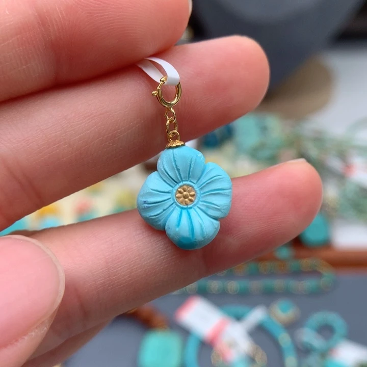 绿松石绿松石配饰18K金镶嵌