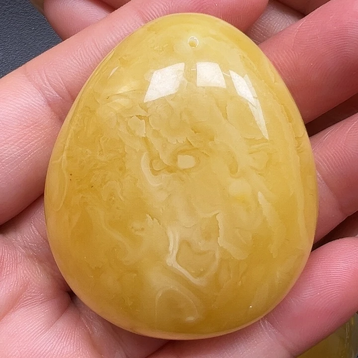 裸石琥珀未镶嵌蜜蜡吊坠