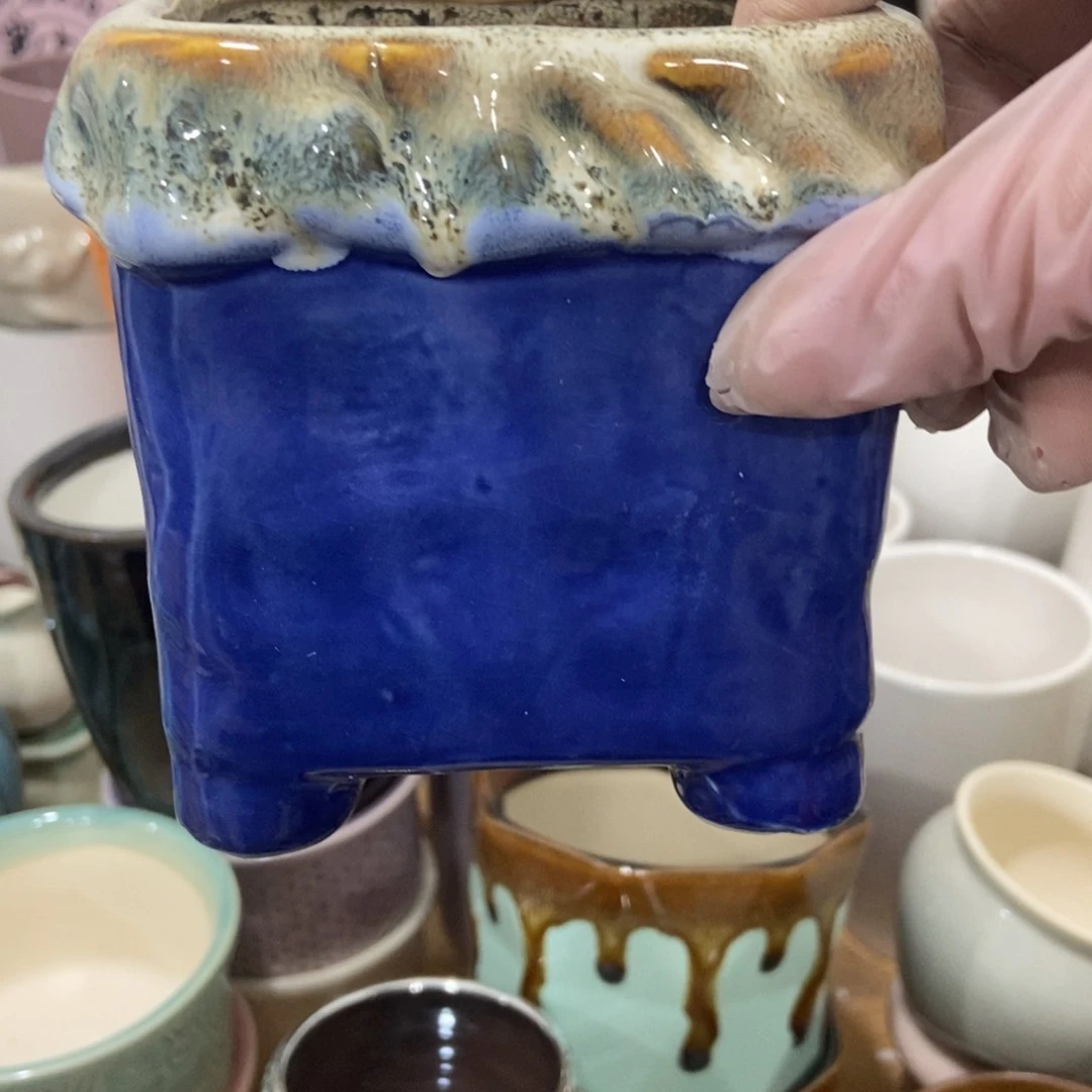 红陶高温陶瓷花盆