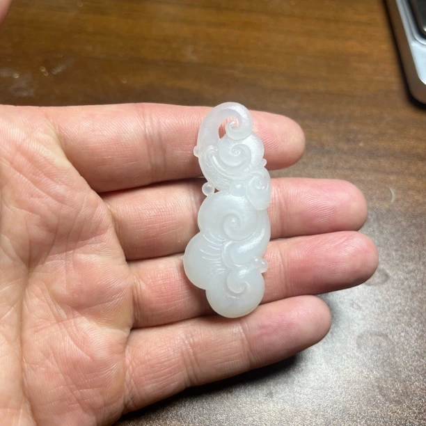 和田阳羊脂白玉如意