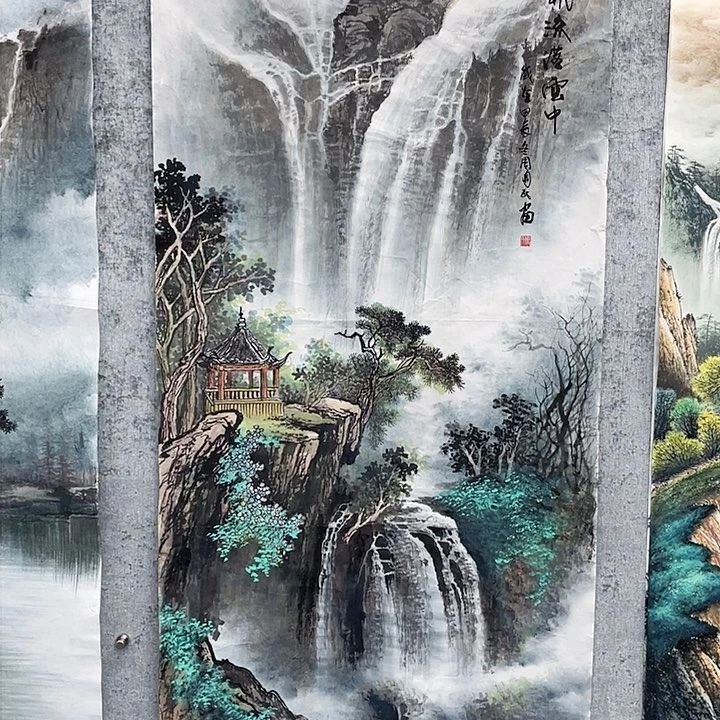 国画关***事绘画作品周国民画芯