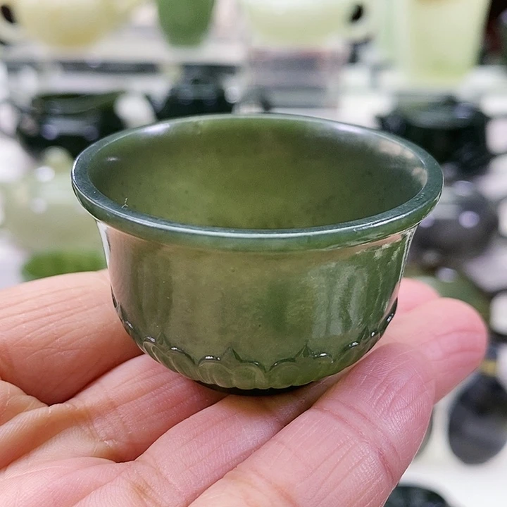 未镶嵌和田玉挂件茶杯30ml