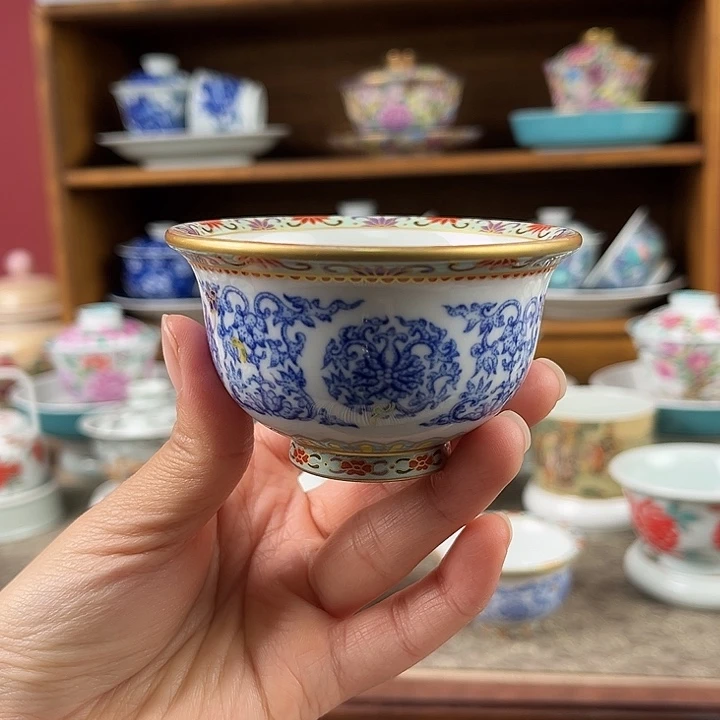 微瑕新款单杯景德镇陶瓷