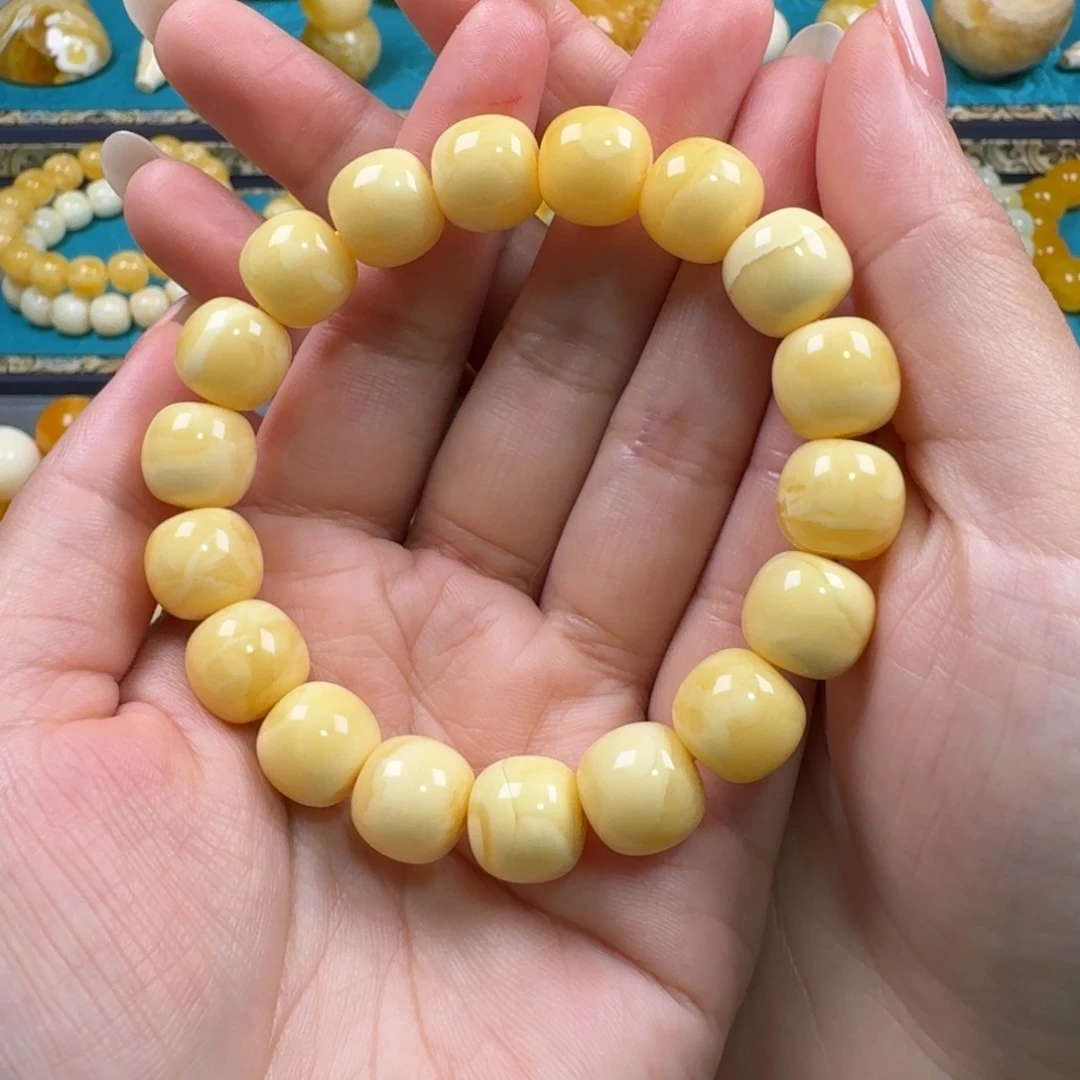 自***9琥珀未镶嵌手链同料