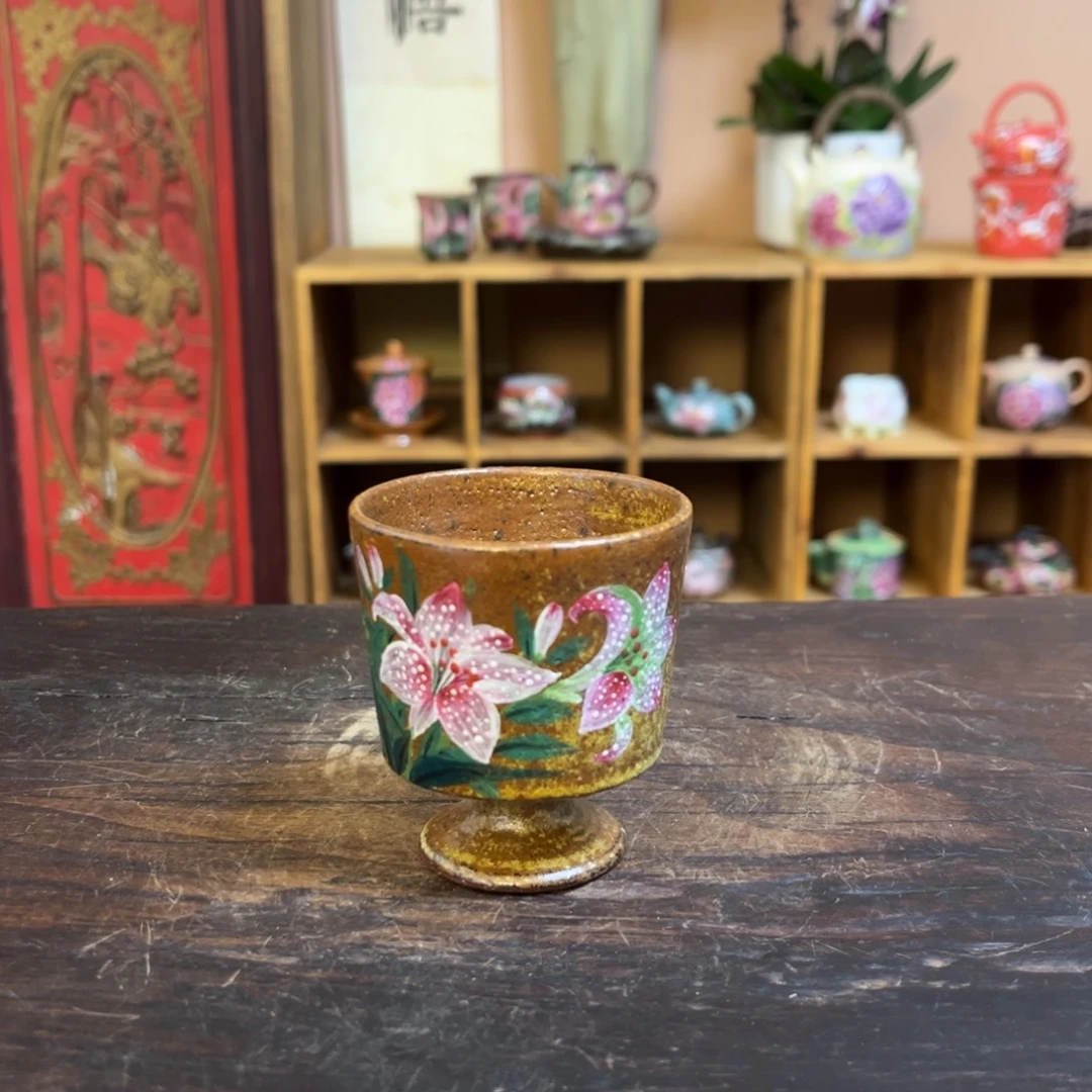 柴烧手工手绘陶瓷